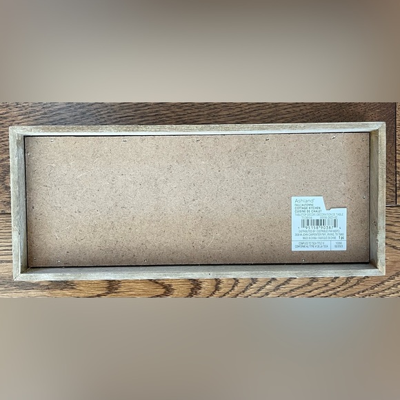 NWT Wooden Box Sign IN THIS KITCHEN we dance Wall Table Decor Rustic Farmhouse - Picture 2 of 3